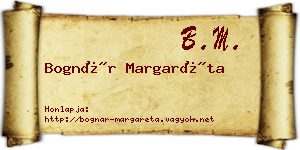 Bognár Margaréta névjegykártya
